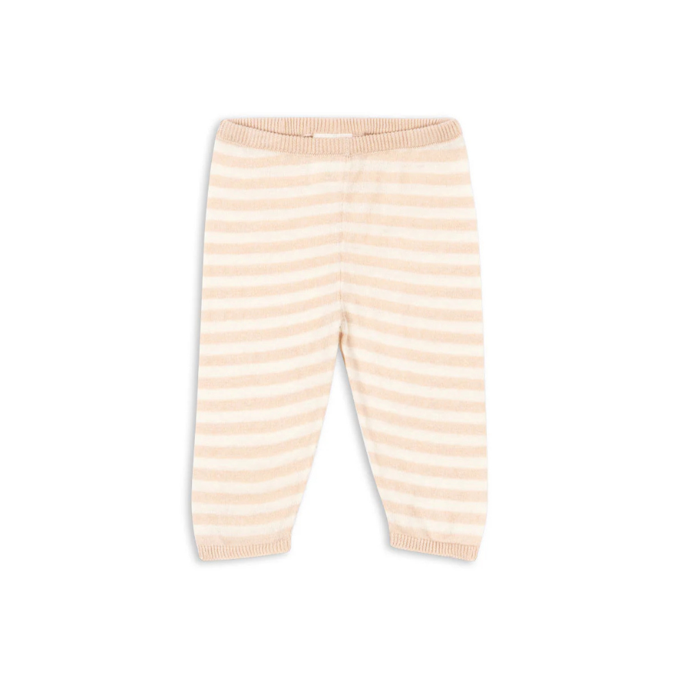 Dungebreid broekje - Venti Knit Leggings - Cameo Rose/Roze - Biologisch Katoen - GOTS - Konges Sløjd