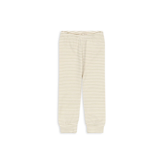 Basic Pants - Tea Stripe - Striped baby pants - GOTS Organic Cotton