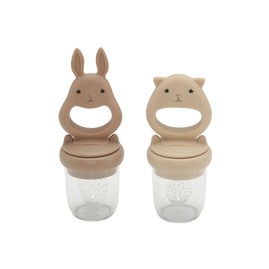 Silicone Fruit Feeding Pacifier - Bark/Shell - Silicone - Konges Sløjd