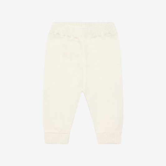 Knitted pants - Organic cotton - Knit Pants - Antique White - GOTS - Fixoni