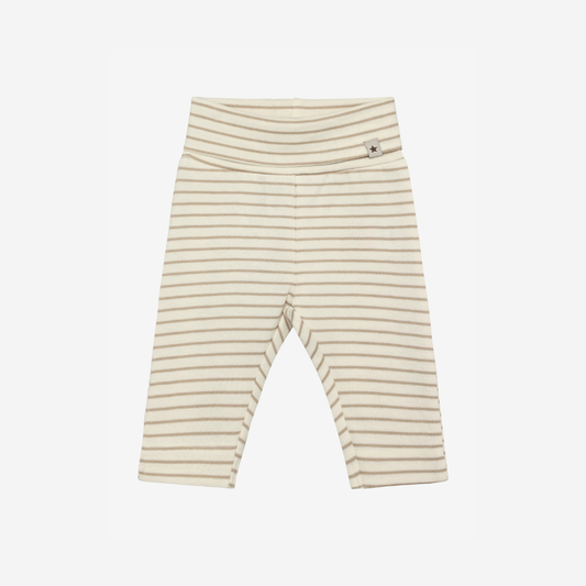 Baby leggings - Organic cotton - Pants YD Stripe - White Pepper - Huttelihut