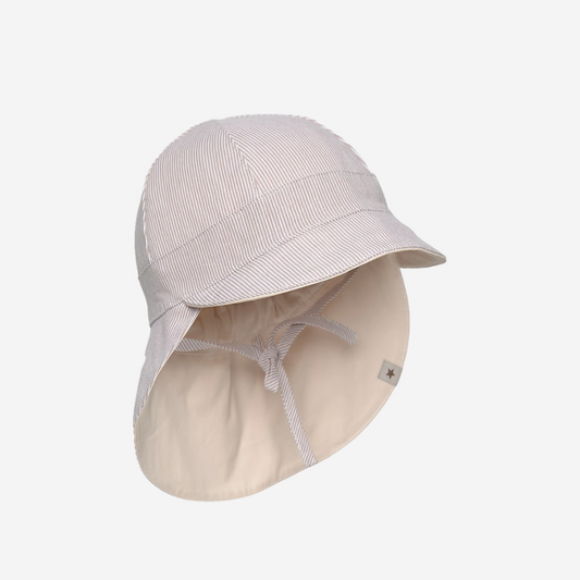 Sun Hat - Sun Hat Stripe - UPF 50+ - White Pepper - Huttelihut