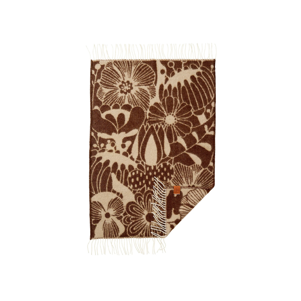 Blomranka baby - Wollen Wiegdeken - 65 x 110 cm - Klippan - productfoto
