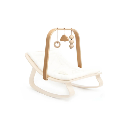 LEVO Awakening Arch - Wooden Play Arch - Baby Gym for the LEVO Rocker - Charlie Crane
