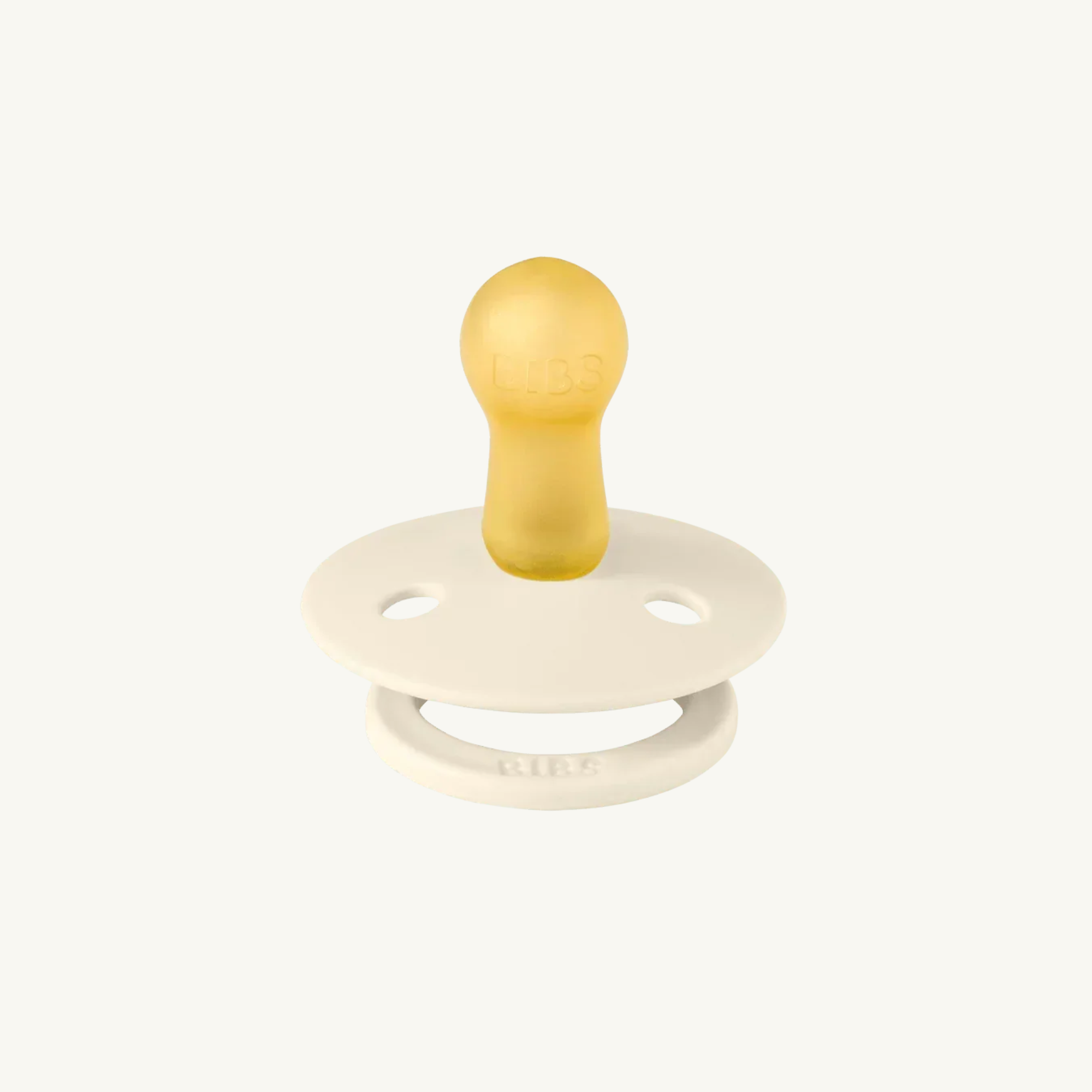 Fopspeen 2-pack - Ivory/Sage - Rond - Natuurlijk rubberlatex - BIBS - productfoto - afbeelding 2