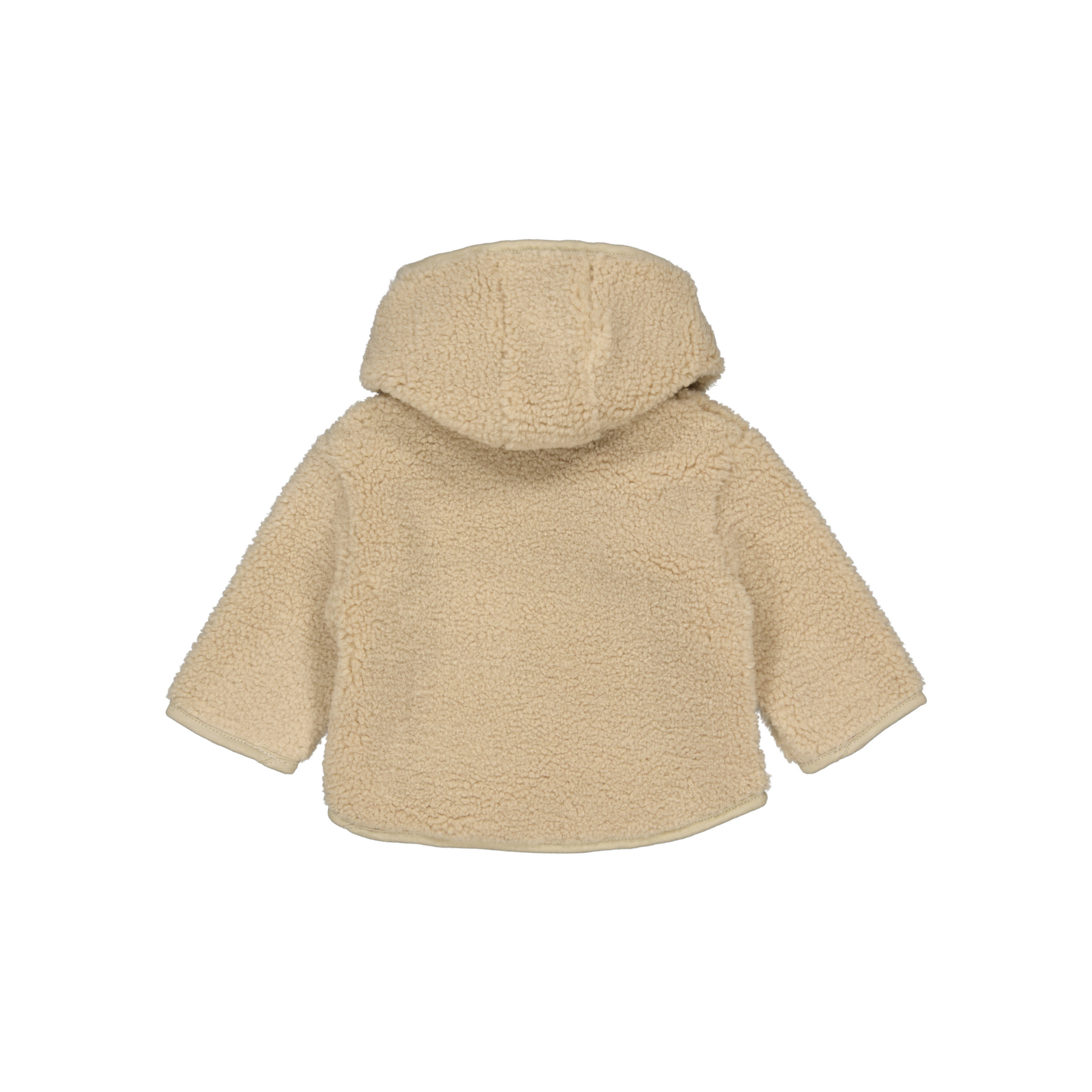 Teddy baby jasje Nowie - Beige - LEVV Labels - achterkant