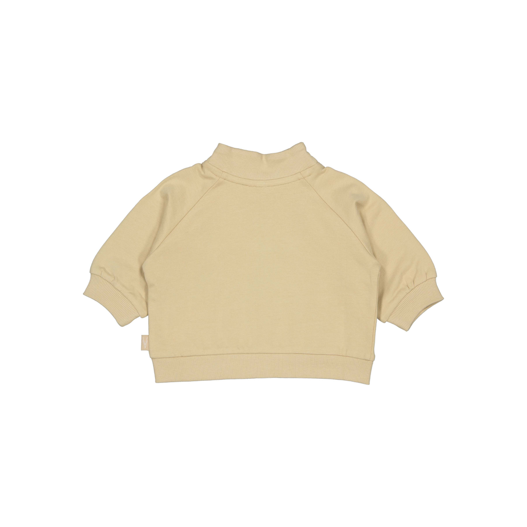 Sweater vestje Niam - Beige - 100% katoen - LEVV Labels - achterkant
