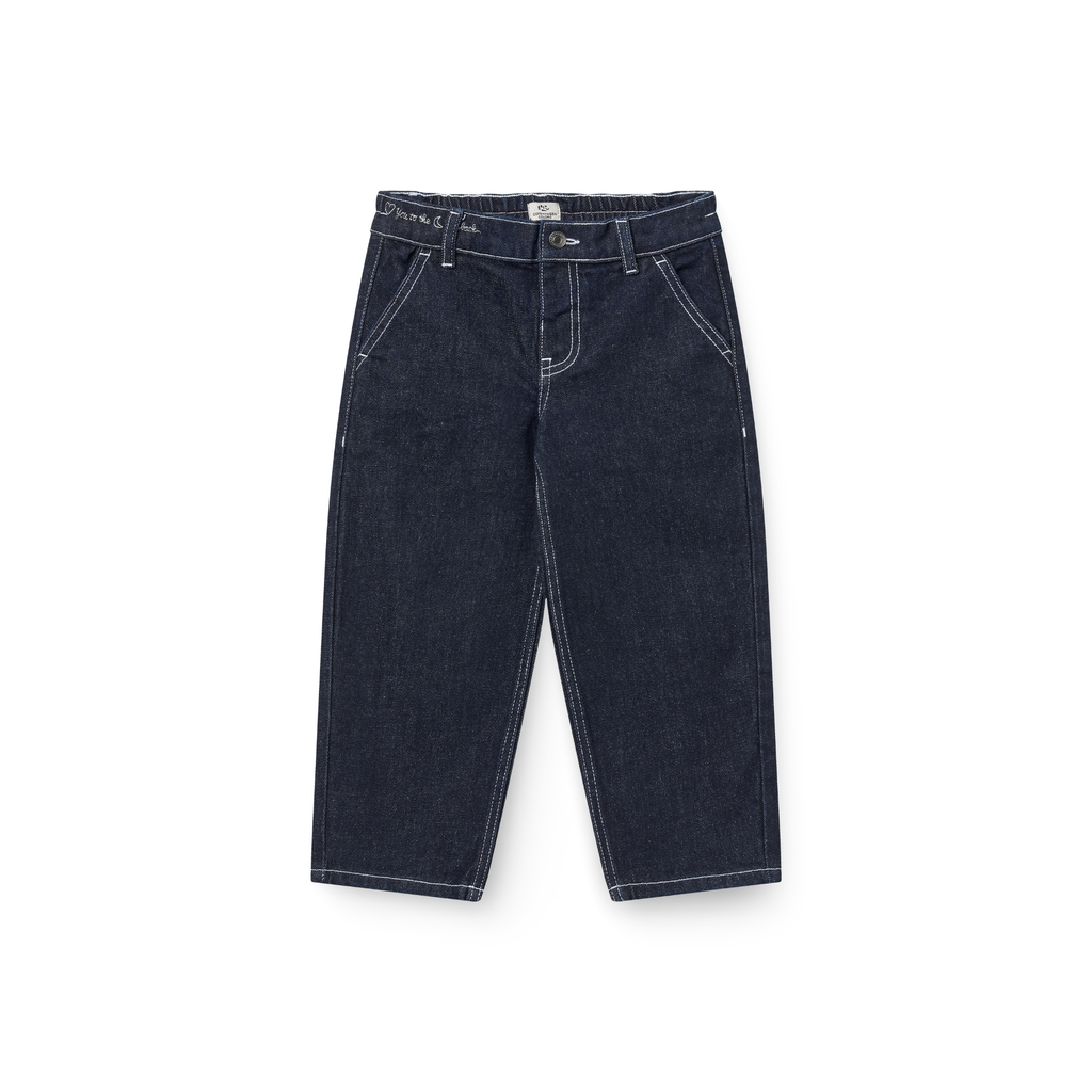 Balloon spijkerbroek - Hartjeszakken - 100% biologisch Raw Denim - Copenhagen Colors - voorkant