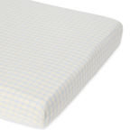 Hoeslaken - Muslin Fitted Sheet Junior - 70x140 - Biologisch katoen mousseline - Gingham Sky Blue - Garbo & Friends - Garbo&Friends - afbeelding 2