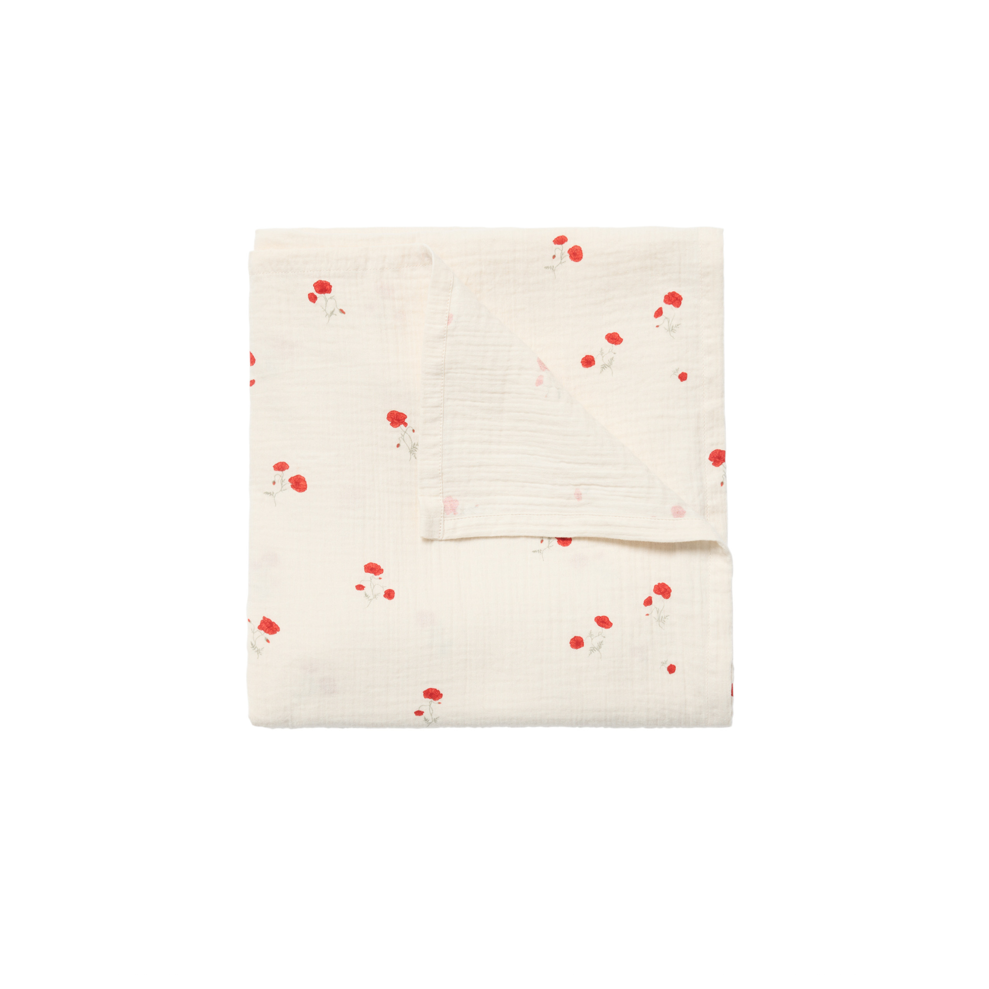 Hydrofiele doek 110x110cm - Muslin Swaddle Blanket Poppy - Biologisch Katoen - Garbo & Friends - Garbo&Friends - productfoto