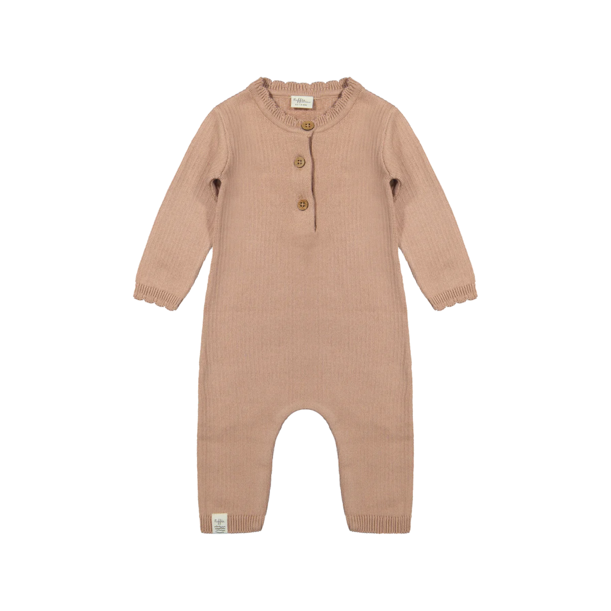 Boxpakje gebreid - Suit Sill knit pink - Biologisch katoen - Riffle Amsterdam - productfoto