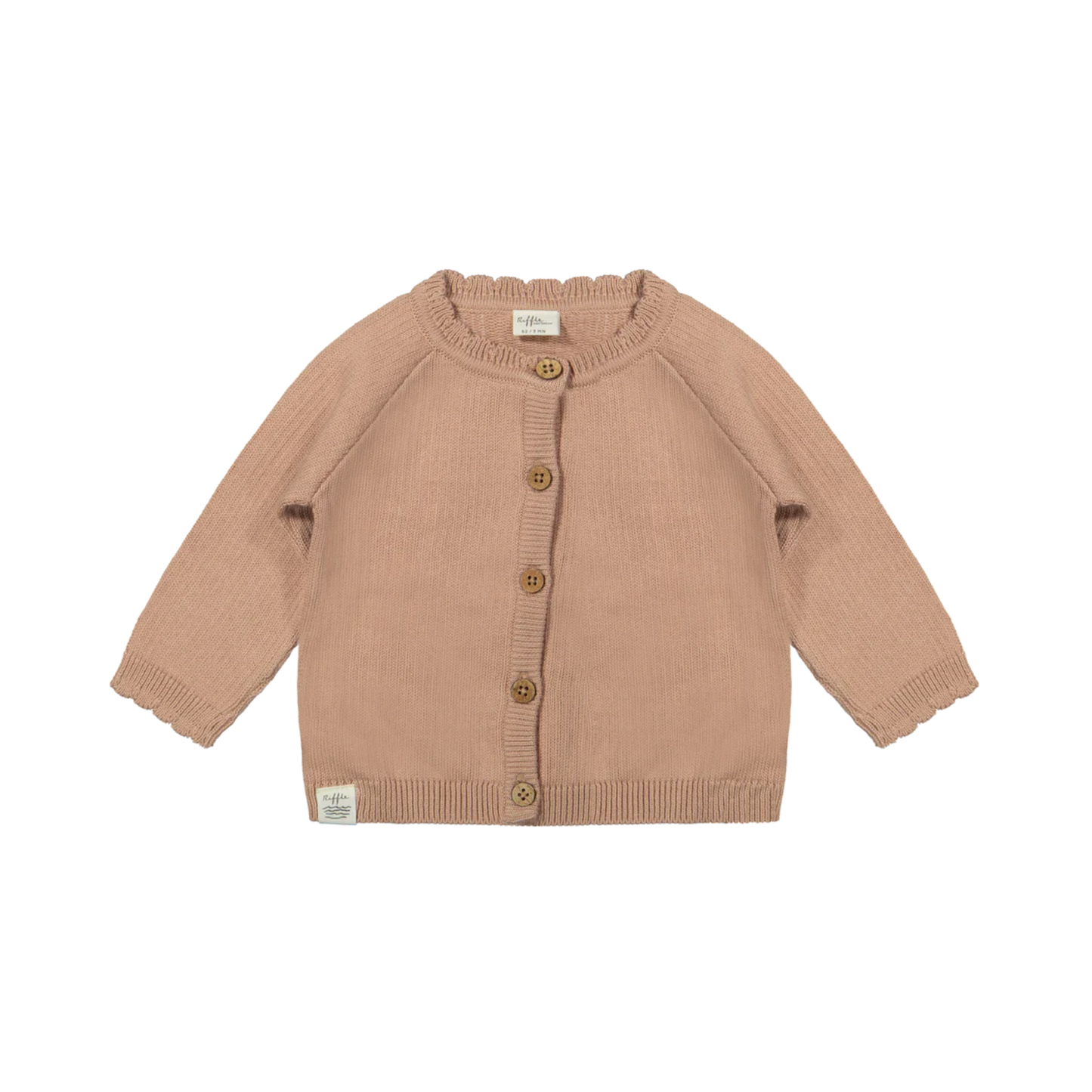 Knitted Cardigan - Cardigan Cash Knit Pink - Organic cotton - Riffle Amsterdam