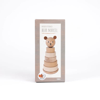 Marcel der Bär Stapelturm - Holz-Stapelspielzeug - Egmont Toys
