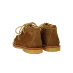 Bootschoentjes veter - Leer - Mustard - Angulus achterkant