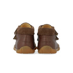 Eerste stapjes schoen hartjes - Leer - Dark taupe - Angulus achterkant