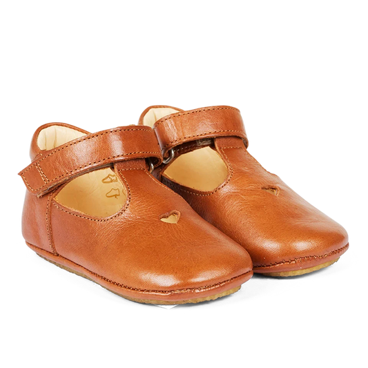 Angulus - Prewalker with heart and velcro closure - Eerste stapjes schoentjes  - Vooraanzicht