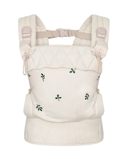 Ergonomic Baby Carrier - Organic cotton - Magnetic buckles - Beige - Moonboon