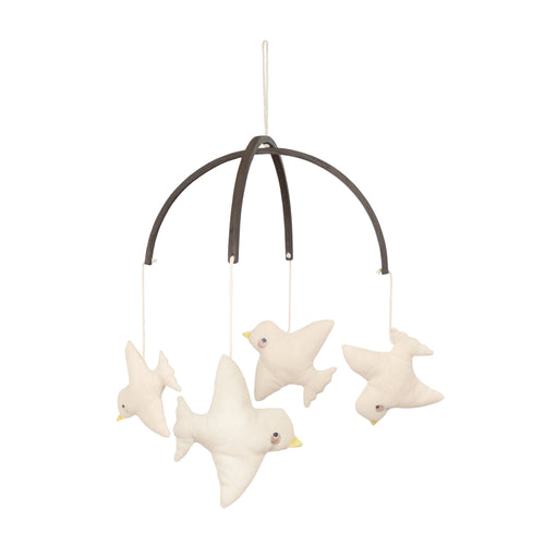 Baby boxmobiel - Vogels - Biologisch katoen - Nature - Moonboon - productfoto