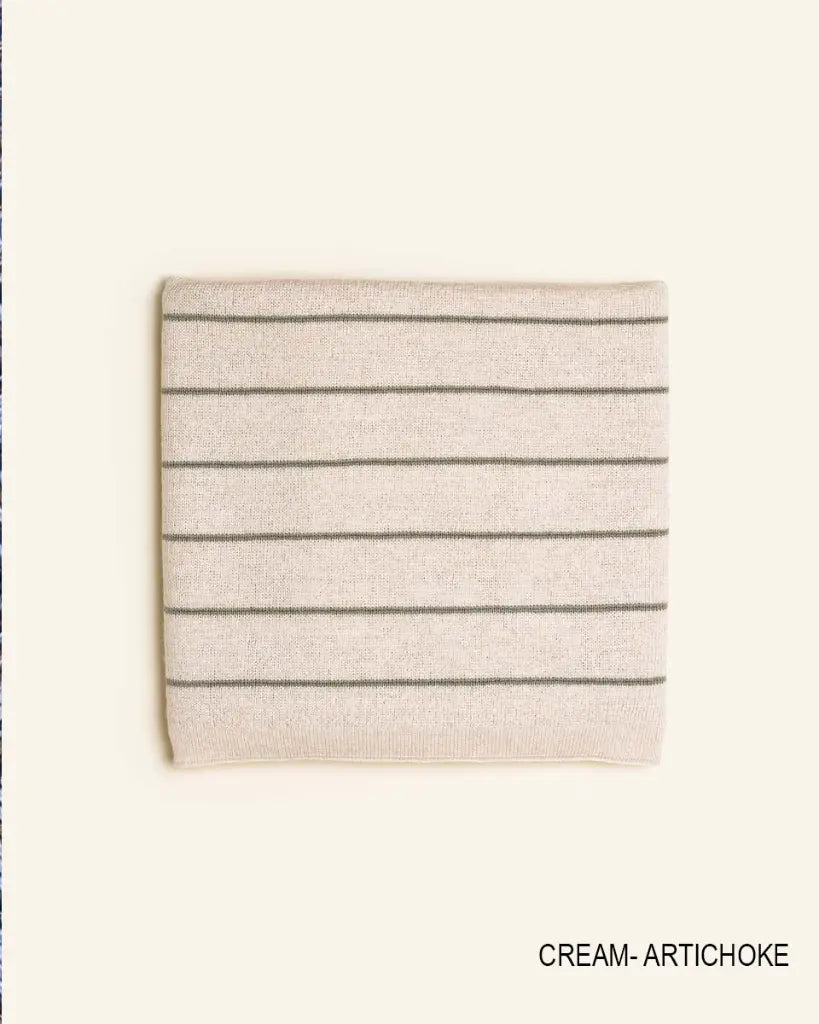 Merinowoll-Babydecke Harry - 100% extrafeine Merinowolle - 70x95cm - HVID