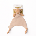 Knuffeldoekje Beer - Biologisch katoen & Linnen - Doudou Bear - GOTS - Moonie - verpakking