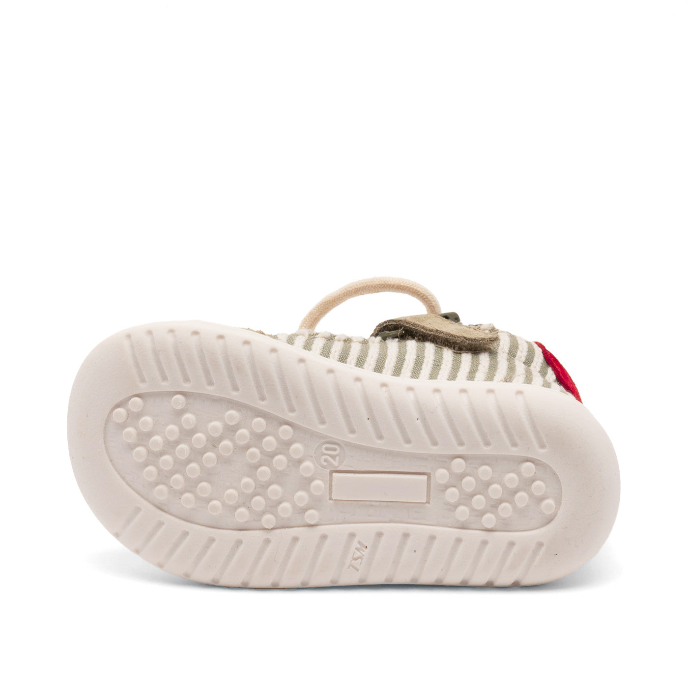 Sneaker Thor Z - Eerste stapjes - Sage Stripes/Groen - Bisgaard zool