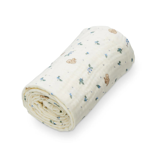 Muslin babydeken Blueberries - 100% biologisch katoen - GOTS - CamCam Copenhagen