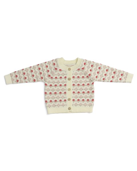 Strickweste Blumen – Flower Garden – 100 % Merinowolle – SmallStuff