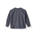 Overhemd top - Biologisch katoen - Navy check - Copenhagen Colors achter