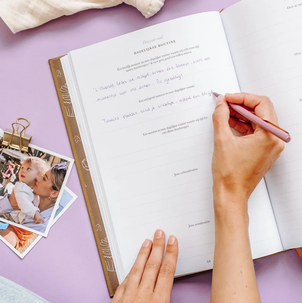 Toen jij steeds groter werd – Livre souvenir d'enfance à compléter de 1 à 10 ans avec souvenirs et étapes clés – Birth Lines
