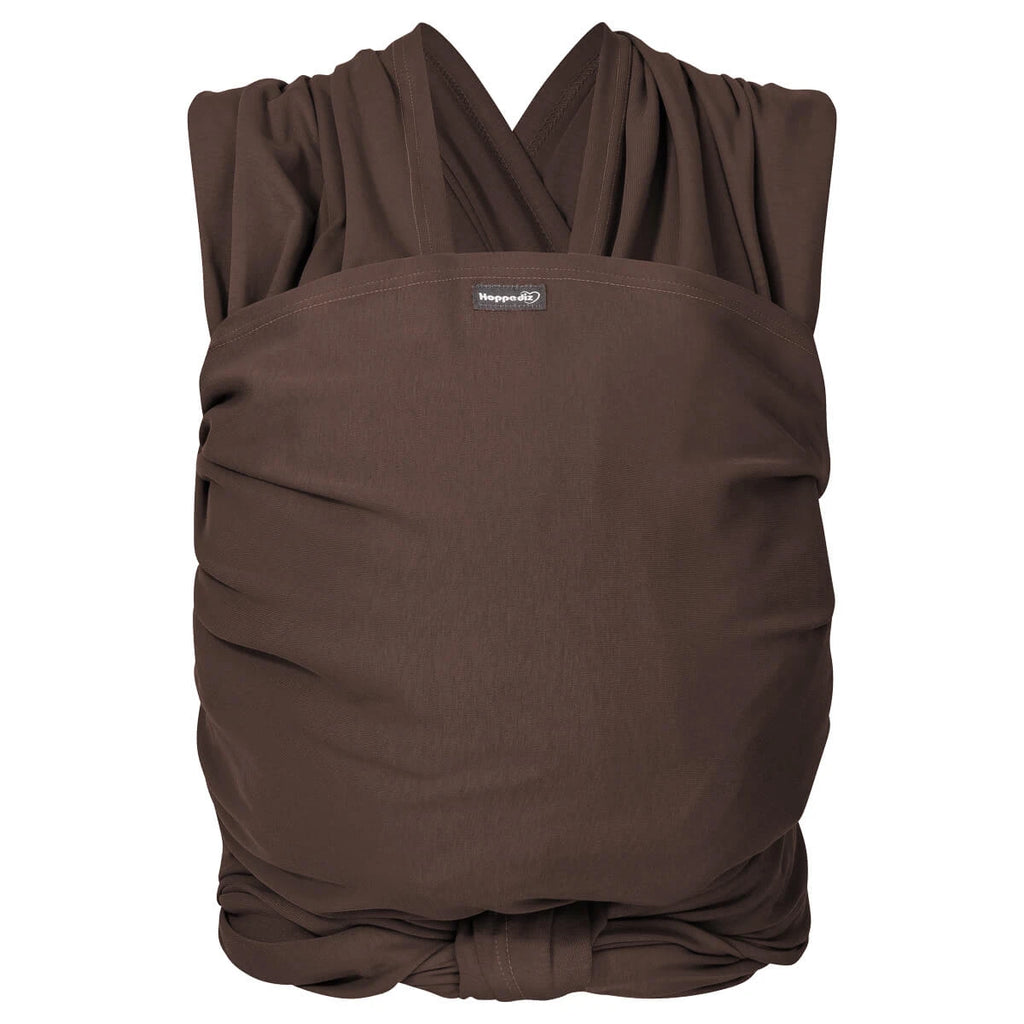 Elastic Baby Sling – Chestnut – Stretchy Baby Wrap – 100% Cotton – Newborns up to 9 kg – Hoppediz