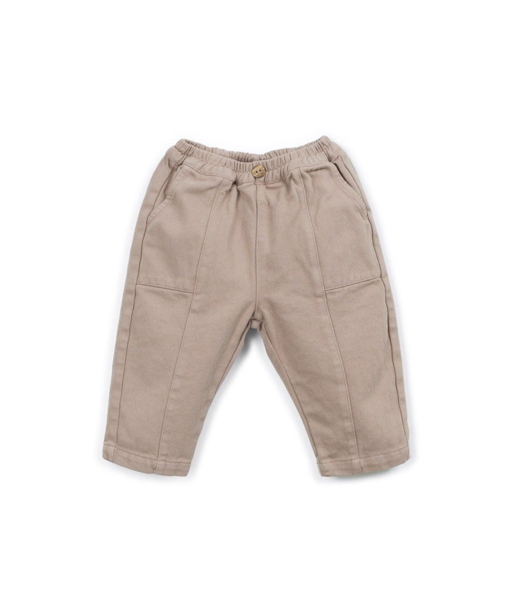 Pull-on twill trousers - 100% cotton - Drawing - Play Up