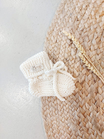 Babyschuhe - 0-6 Monate - Merinowolle - Handgemacht - Softie Baby Musthaves