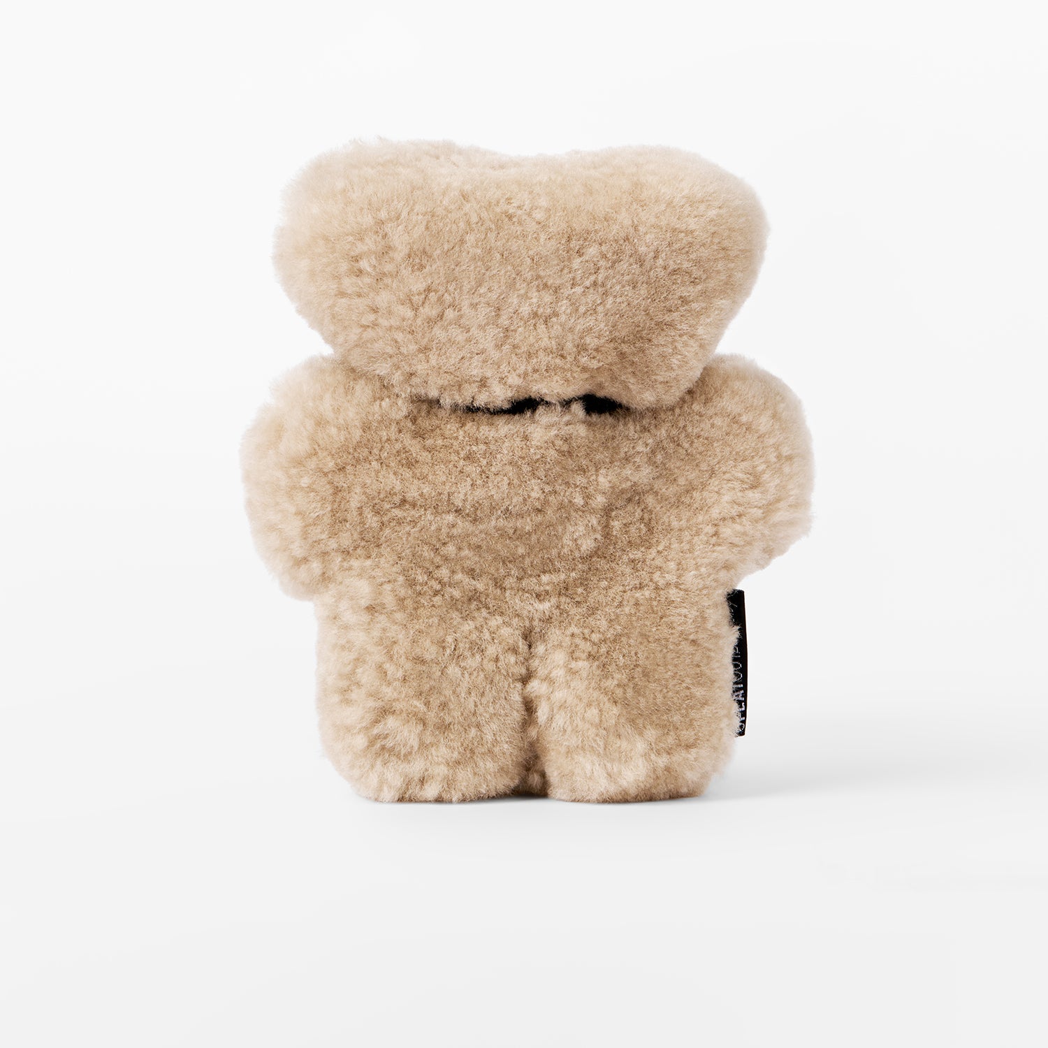FLATOUTbear Baby - 100% Australische schapenvacht - Wollen knuffel latte achterkant