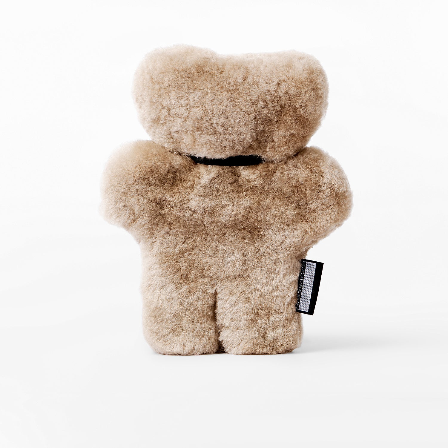FLATOUTbear Original - 100% Australische schapenvacht - Knuffelbeer latte achterkant