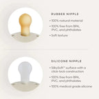 Frigg Siliconen Speen - Rope Rubber and Silicone nipple