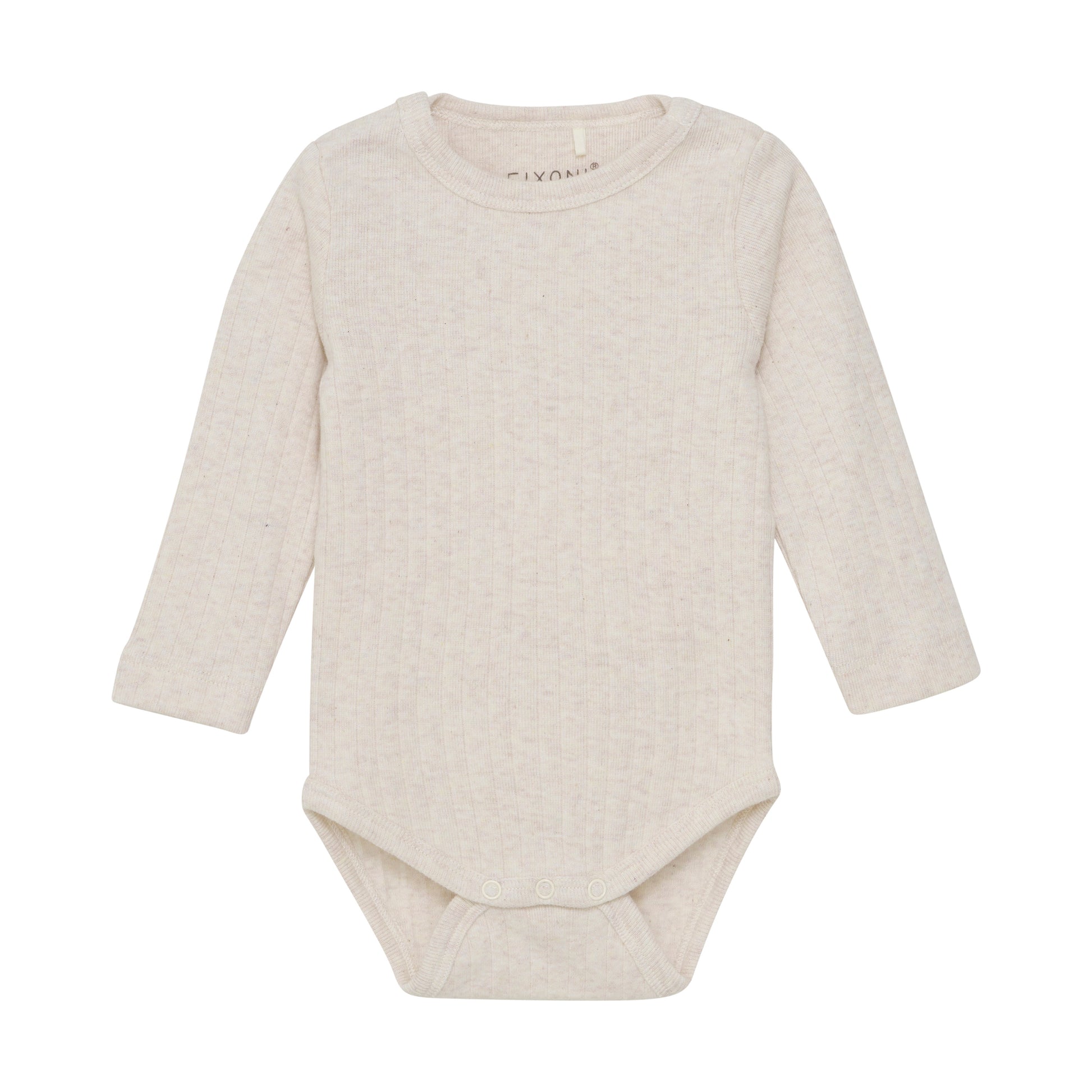Fixoni - Body LS Melange - Rib - 100% katoen
