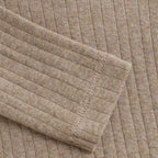Fixoni - Body LS Melange - Mocha Meringue Melange - Romper - 100% katoen close up