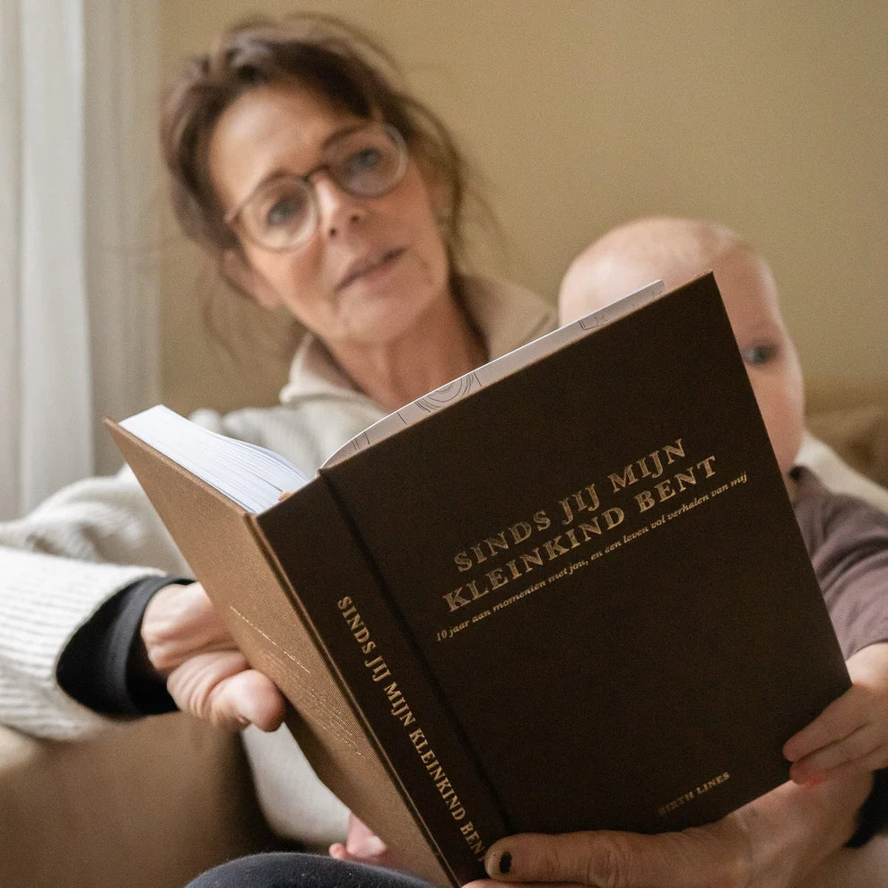 Sinds jij mijn kleinkind bent – Livre à remplir pour grands-parents avec souvenirs et leçons de vie sur 10 ans – Birth Lines