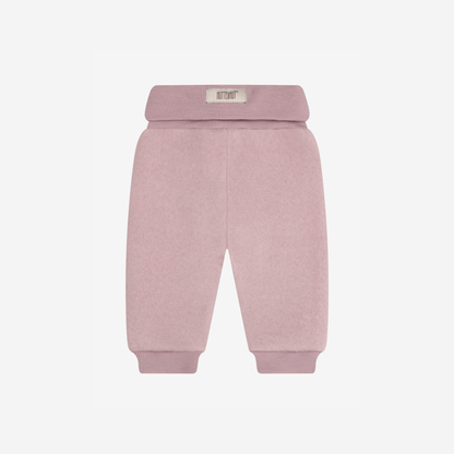 Broekje wol fleece - 100% merino wol - HUTTEliHUT woodrose achter