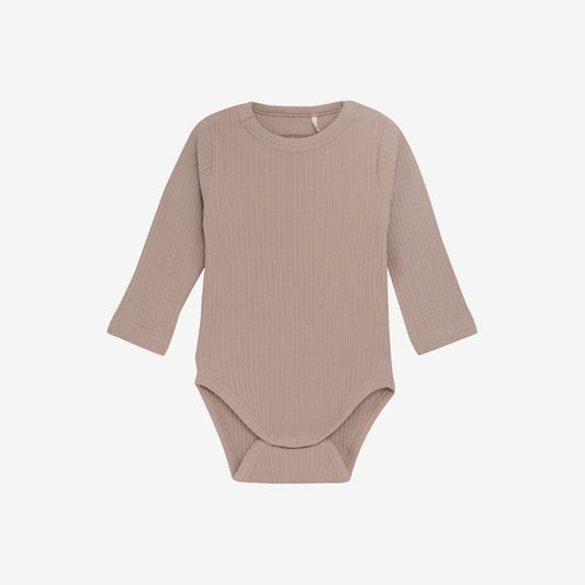 Romper lange mouw - Modal katoen - Etherea/beige - Huttelihut voor