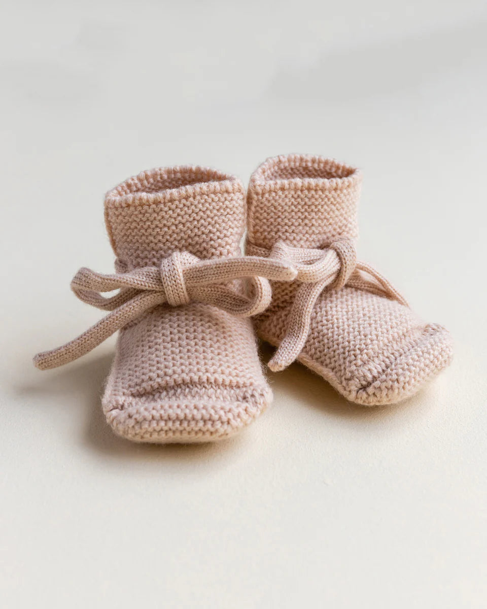 Booties - Baby Slofjes - Merinowol - HVID