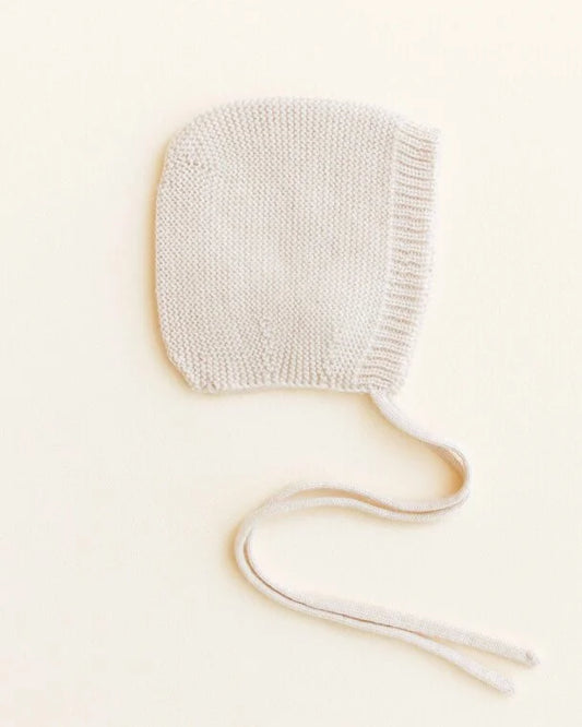 Bonnet Dolly - Baby Knitted Hat - Merino wool - HVID