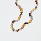 Barnsteen en edelstenen ketting - Rainbow - 32 cm - Nirrimis - productfoto