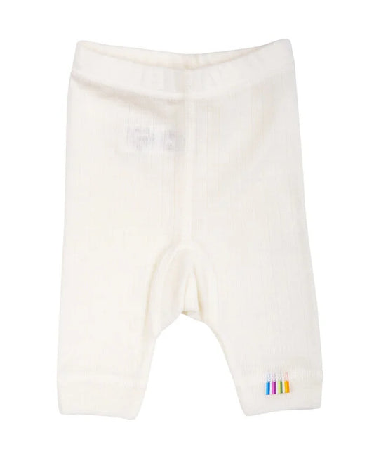 Leggings - Merino Wool - White/Natural - Joha