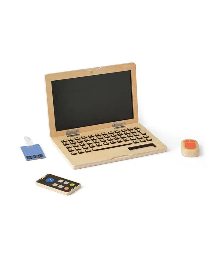 Speelgoed Laptop - Computer set - Houten speelgoed - Kid's Concept - productfoto