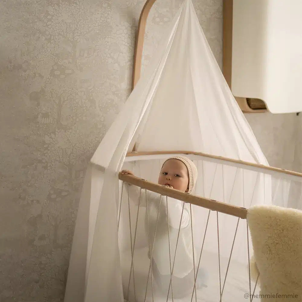 KANO Bed Arrow - Wooden Canopy Arch for KUMI Cradle & KIMI Bed - Beech Wood - Charlie Crane