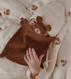 Gebreid knuffeldoekje - Alpaca wol - Teddy/Beer - Nut/Bruin - Main Sauvage