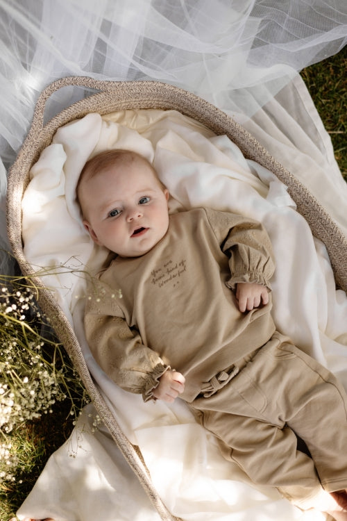 Broekje Margot - Biologisch katoen - Greige - Levv Labels baby