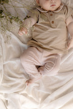 Legging pointelle Marijn - Biologisch katoen - Roze/Soft Pink - Levv Labels baby
