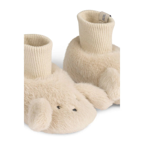 Baby Konijn Sloffen - Beth Rabbit Pluche Pantoffels - Gerecycled polyester - Liewood- close up